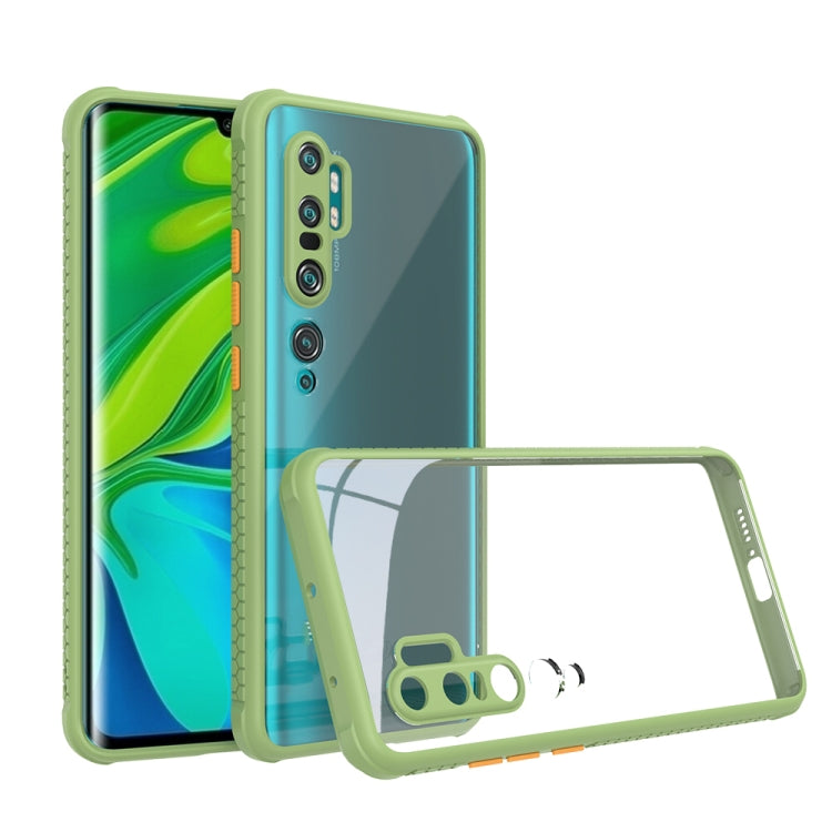 For Xiaomi Mi CC9 Pro Tire Side Texture Contrast Button Shockproof PC + TPU Phone Protective Case