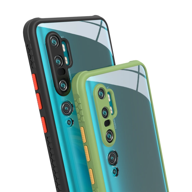 For Xiaomi Mi CC9 Pro Tire Side Texture Contrast Button Shockproof PC + TPU Phone Protective Case