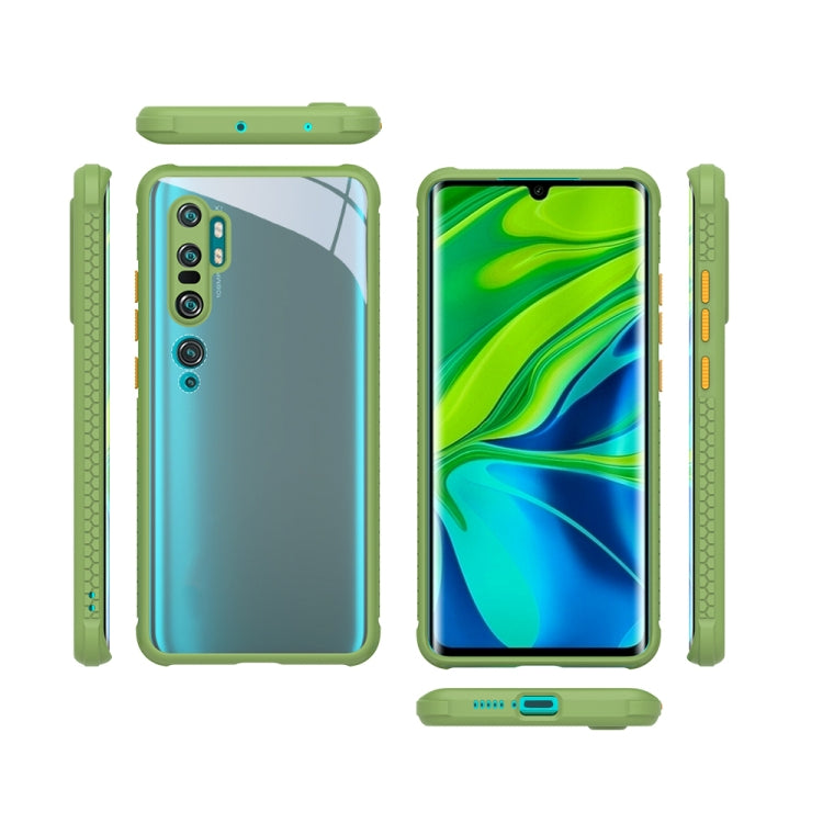 For Xiaomi Mi CC9 Pro Tire Side Texture Contrast Button Shockproof PC + TPU Phone Protective Case