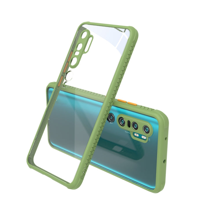 For Xiaomi Mi CC9 Pro Tire Side Texture Contrast Button Shockproof PC + TPU Phone Protective Case