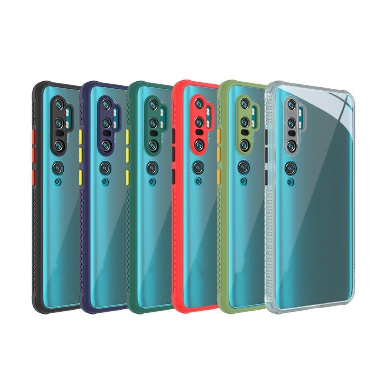 For Xiaomi Mi CC9 Pro Tire Side Texture Contrast Button Shockproof PC + TPU Phone Protective Case