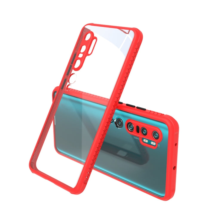 For Xiaomi Mi CC9 Pro Tire Side Texture Contrast Button Shockproof PC + TPU Phone Protective Case