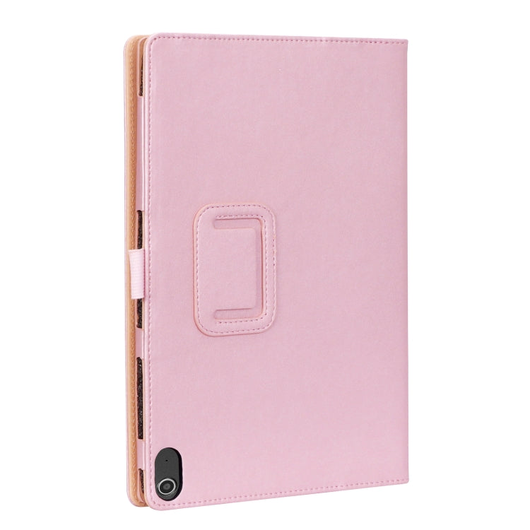 WY-606C For Sharp Dtab D-41A (2020) Retro Texture PU + TPU Horizontal Flip Leather Case with Holder & Card Slots & Hand Strap