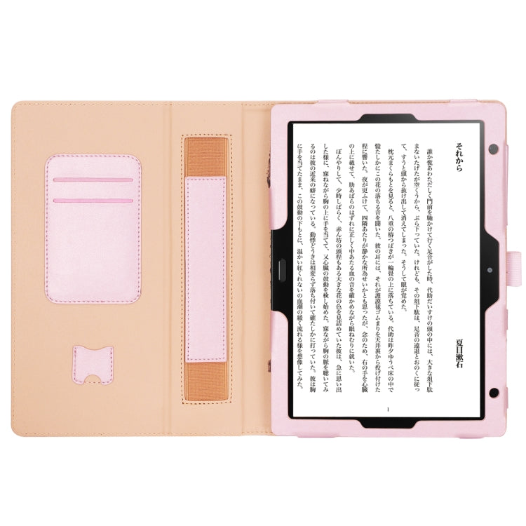 WY-606C For Sharp Dtab D-41A (2020) Retro Texture PU + TPU Horizontal Flip Leather Case with Holder & Card Slots & Hand Strap