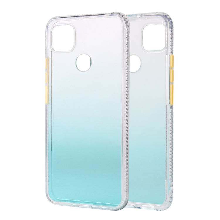 For Xiaomi Redmi 9C Gradient Shockproof TPU Case with Detachable Buttons