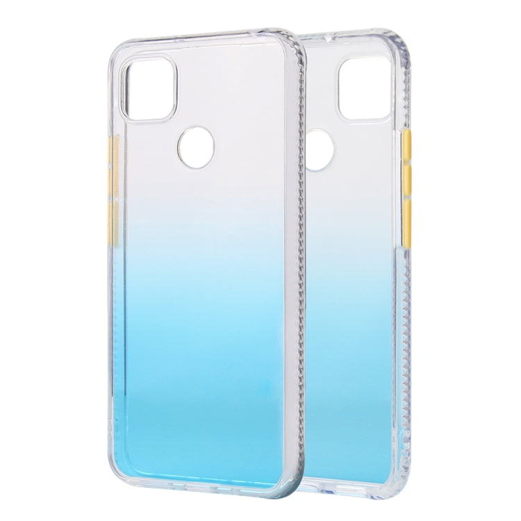 For Xiaomi Redmi 9C Gradient Shockproof TPU Case with Detachable Buttons