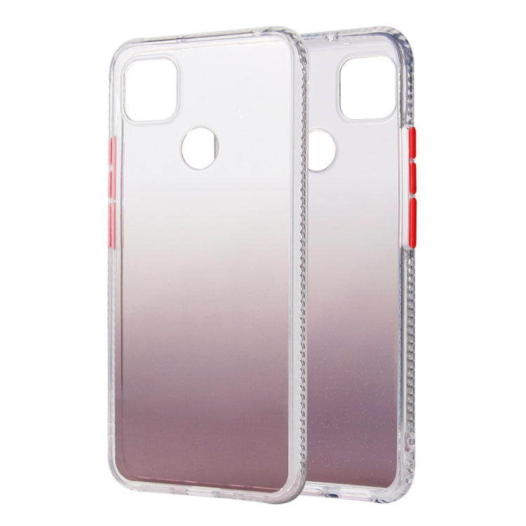 For Xiaomi Redmi 9C Gradient Shockproof TPU Case with Detachable Buttons