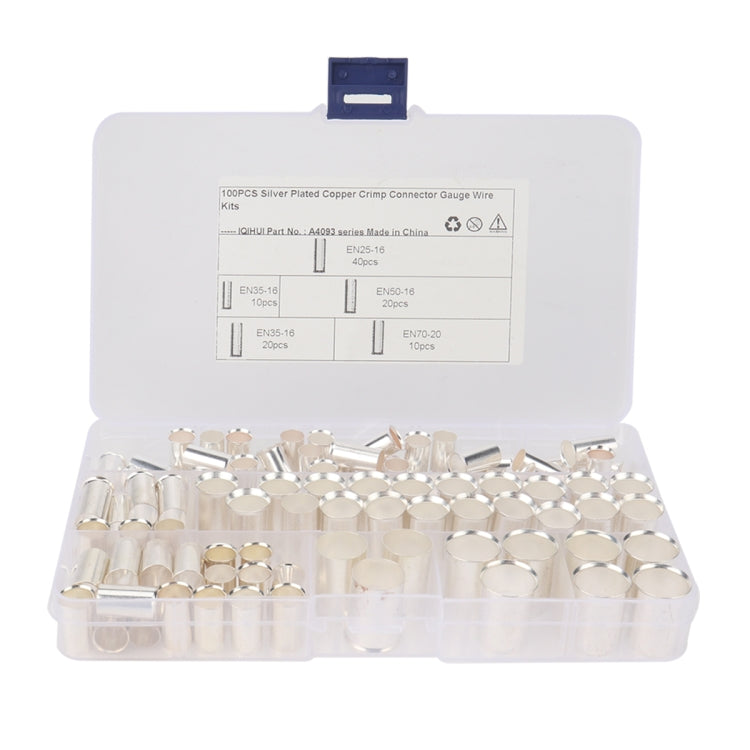 100 PCS 4 Specifications Non Insulated Ferrules Pin Cord End Kit EN Series