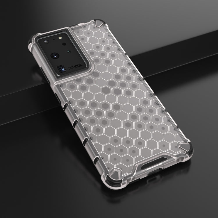 For Samsung Galaxy S21 Ultra 5G Shockproof Honeycomb PC + TPU Protective Case