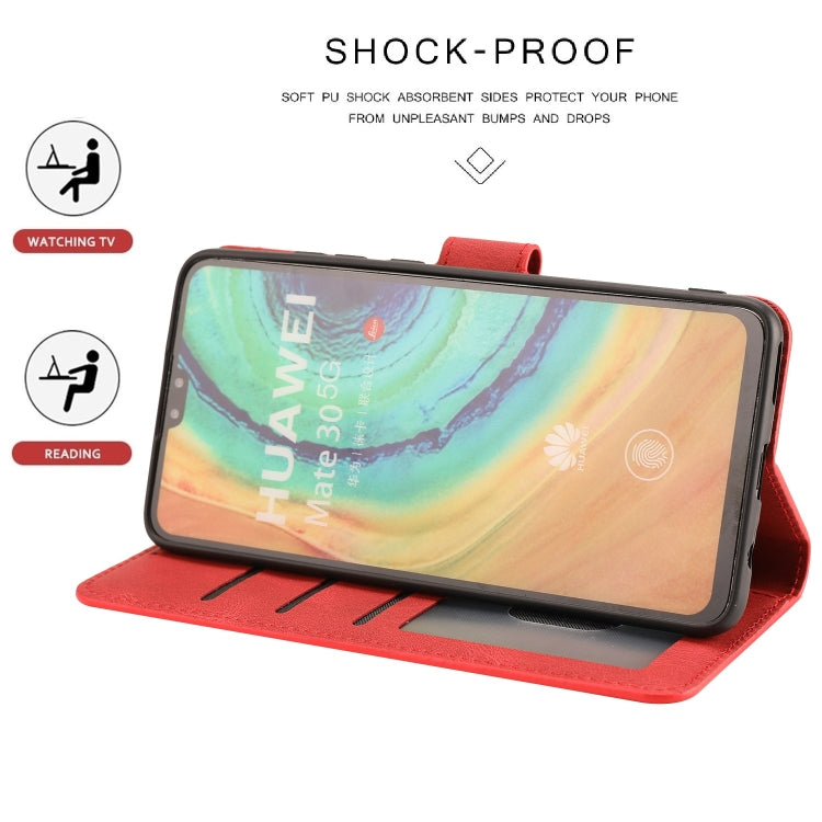 For Huawei Mate 30 Fantasy Classic Skin-feel Calfskin Texture Magnetic Buckle Horizontal Flip PU Leather Case with Holder & Card Slot & Wallet