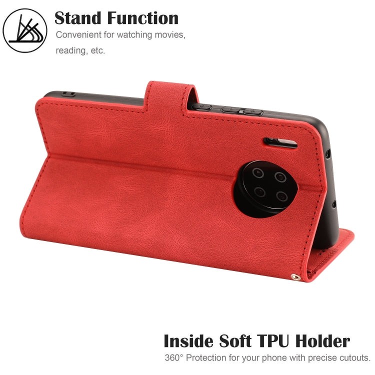 For Huawei Mate 30 Fantasy Classic Skin-feel Calfskin Texture Magnetic Buckle Horizontal Flip PU Leather Case with Holder & Card Slot & Wallet