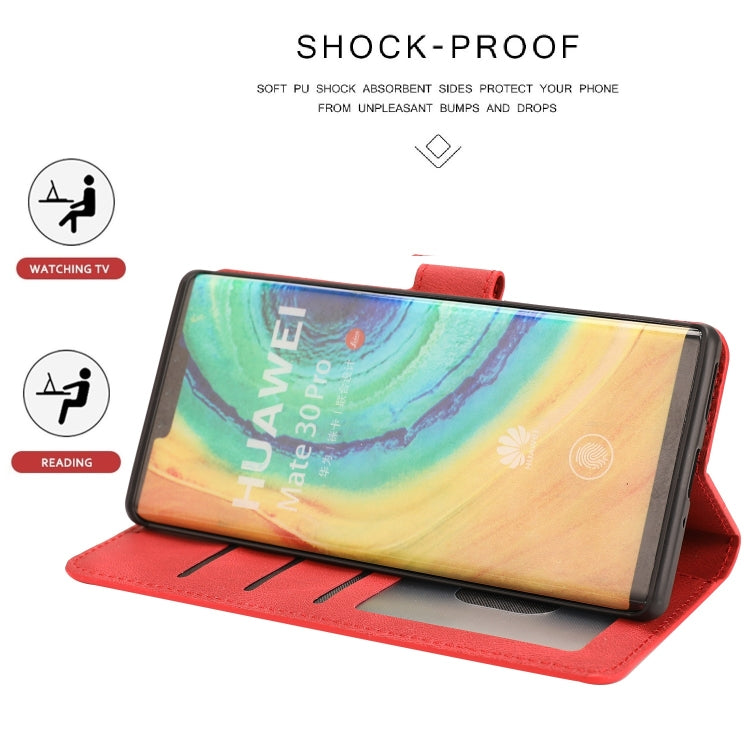 For Huawei Mate 30 Pro Fantasy Classic Skin-feel Calfskin Texture Magnetic Buckle Horizontal Flip PU Leather Case with Holder & Card Slot & Wallet