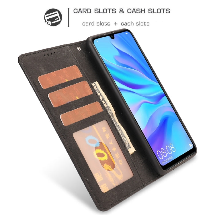 For Huawei P30 Lite / nova 4e Fantasy Classic Skin-feel Calfskin Texture Magnetic Buckle Horizontal Flip PU Leather Case with Holder & Card Slot & Wallet