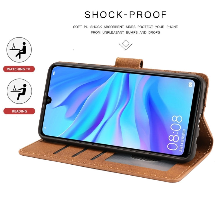 For Huawei P30 Lite / nova 4e Fantasy Classic Skin-feel Calfskin Texture Magnetic Buckle Horizontal Flip PU Leather Case with Holder & Card Slot & Wallet