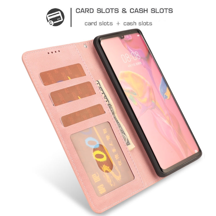 For Huawei P30 Pro Fantasy Classic Skin-feel Calfskin Texture Magnetic Buckle Horizontal Flip PU Leather Case with Holder & Card Slot & Wallet