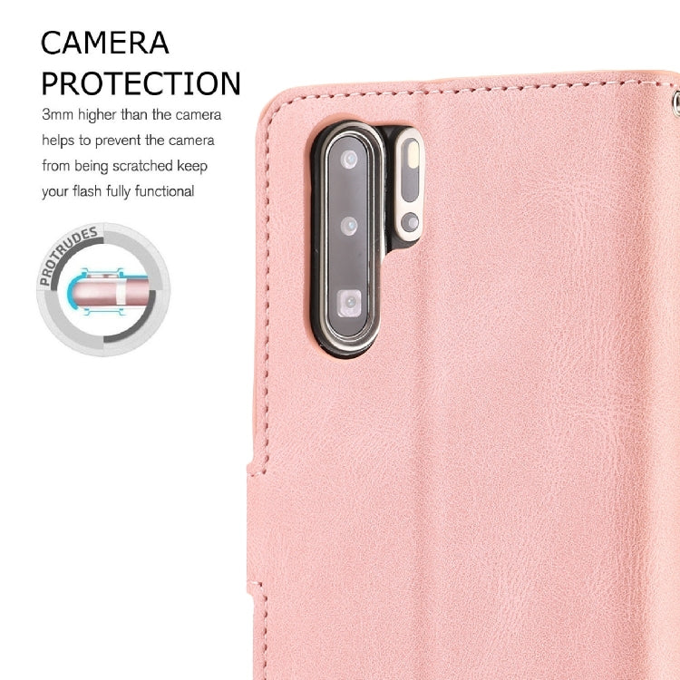 For Huawei P30 Pro Fantasy Classic Skin-feel Calfskin Texture Magnetic Buckle Horizontal Flip PU Leather Case with Holder & Card Slot & Wallet