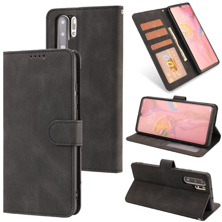 For Huawei P30 Pro Fantasy Classic Skin-feel Calfskin Texture Magnetic Buckle Horizontal Flip PU Leather Case with Holder & Card Slot & Wallet