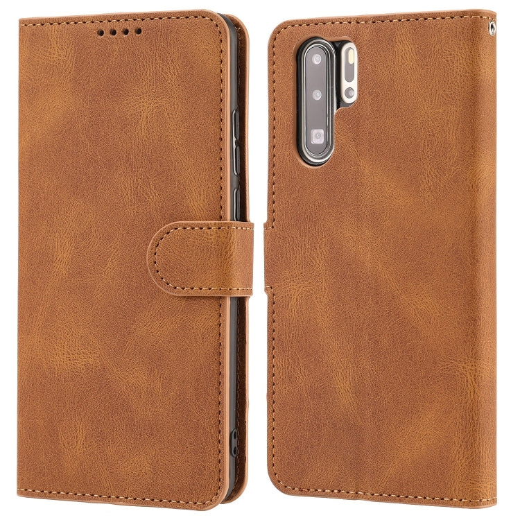 For Huawei P30 Pro Fantasy Classic Skin-feel Calfskin Texture Magnetic Buckle Horizontal Flip PU Leather Case with Holder & Card Slot & Wallet