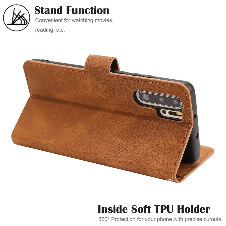 For Huawei P30 Pro Fantasy Classic Skin-feel Calfskin Texture Magnetic Buckle Horizontal Flip PU Leather Case with Holder & Card Slot & Wallet