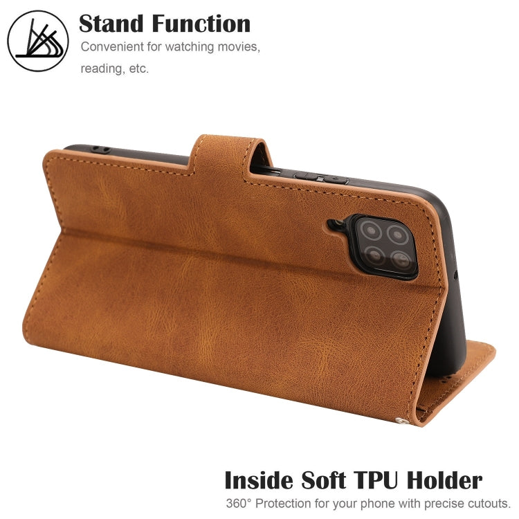 For Huawei P40 Lite / nova 6 SE Fantasy Classic Skin-feel Calfskin Texture Magnetic Buckle Horizontal Flip PU Leather Case with Holder & Card Slot & Wallet