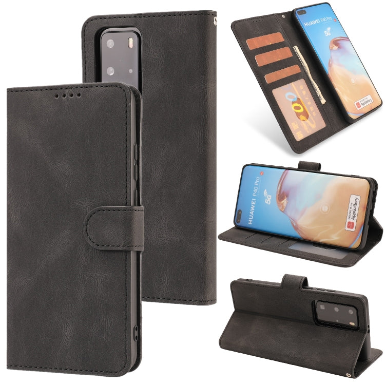 For Huawei P40 Pro Fantasy Classic Skin-feel Calfskin Texture Magnetic Buckle Horizontal Flip PU Leather Case with Holder & Card Slot & Wallet