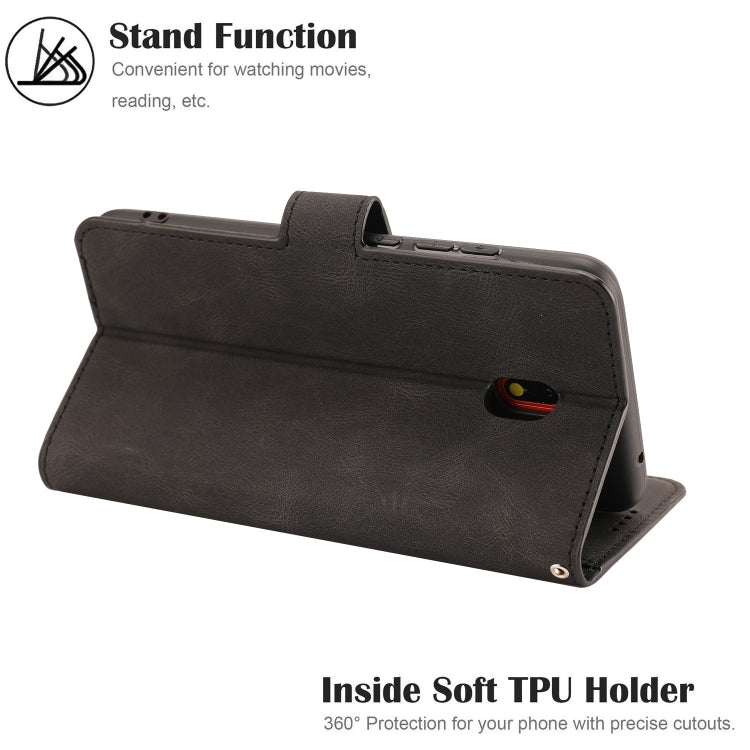 For Xiaomi Redmi 8A Fantasy Classic Skin-feel Calfskin Texture Magnetic Buckle Horizontal Flip PU Leather Case with Holder & Card Slot & Wallet