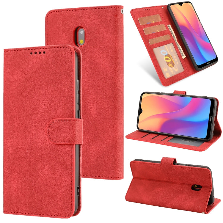 For Xiaomi Redmi 8A Fantasy Classic Skin-feel Calfskin Texture Magnetic Buckle Horizontal Flip PU Leather Case with Holder & Card Slot & Wallet