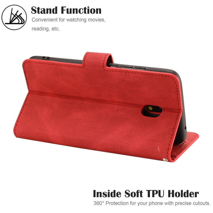 For Xiaomi Redmi 8A Fantasy Classic Skin-feel Calfskin Texture Magnetic Buckle Horizontal Flip PU Leather Case with Holder & Card Slot & Wallet