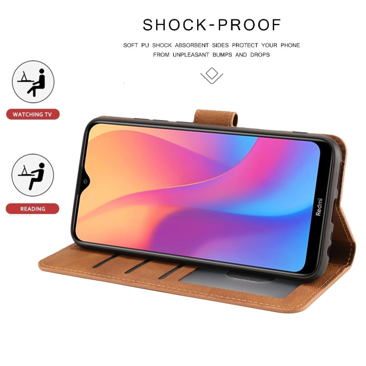 For Xiaomi Redmi 8A Fantasy Classic Skin-feel Calfskin Texture Magnetic Buckle Horizontal Flip PU Leather Case with Holder & Card Slot & Wallet