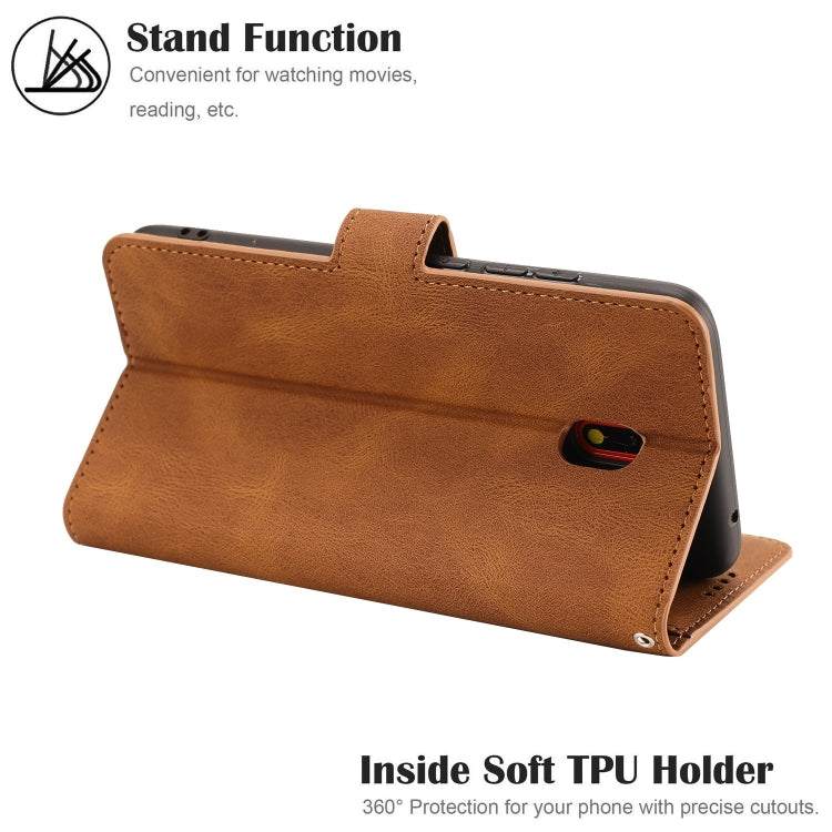 For Xiaomi Redmi 8A Fantasy Classic Skin-feel Calfskin Texture Magnetic Buckle Horizontal Flip PU Leather Case with Holder & Card Slot & Wallet