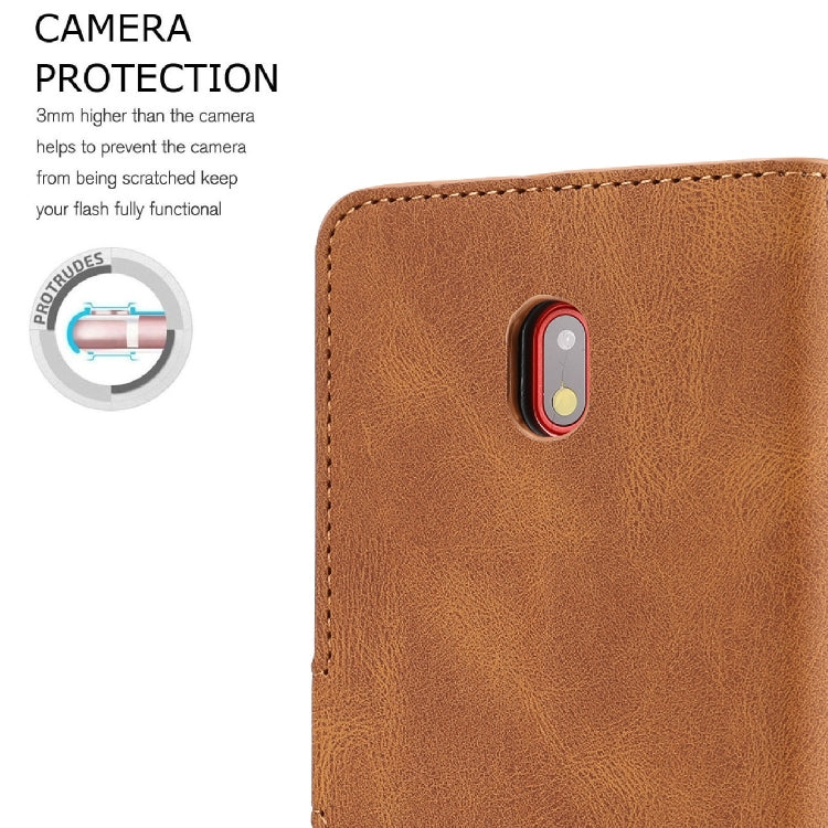 For Xiaomi Redmi 8A Fantasy Classic Skin-feel Calfskin Texture Magnetic Buckle Horizontal Flip PU Leather Case with Holder & Card Slot & Wallet