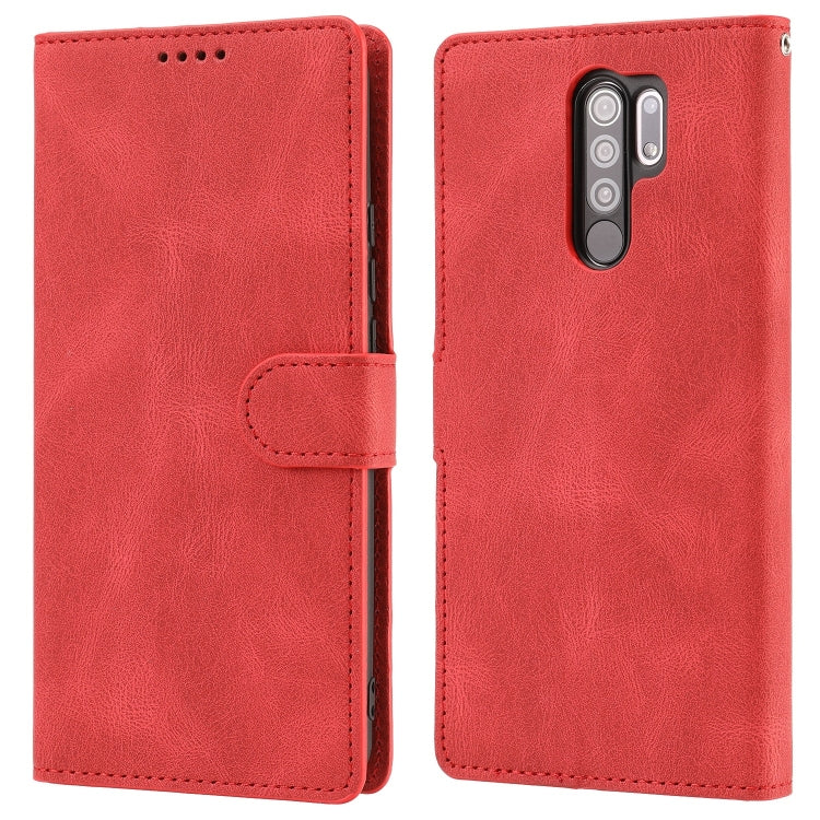 For Xiaomi Redmi 9 Fantasy Classic Skin-feel Calfskin Texture Magnetic Buckle Horizontal Flip PU Leather Case with Holder & Card Slot & Wallet