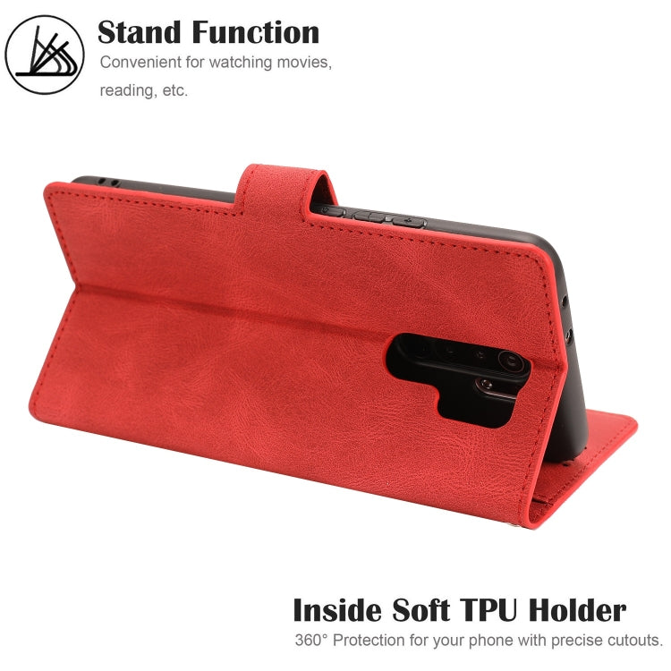 For Xiaomi Redmi 9 Fantasy Classic Skin-feel Calfskin Texture Magnetic Buckle Horizontal Flip PU Leather Case with Holder & Card Slot & Wallet