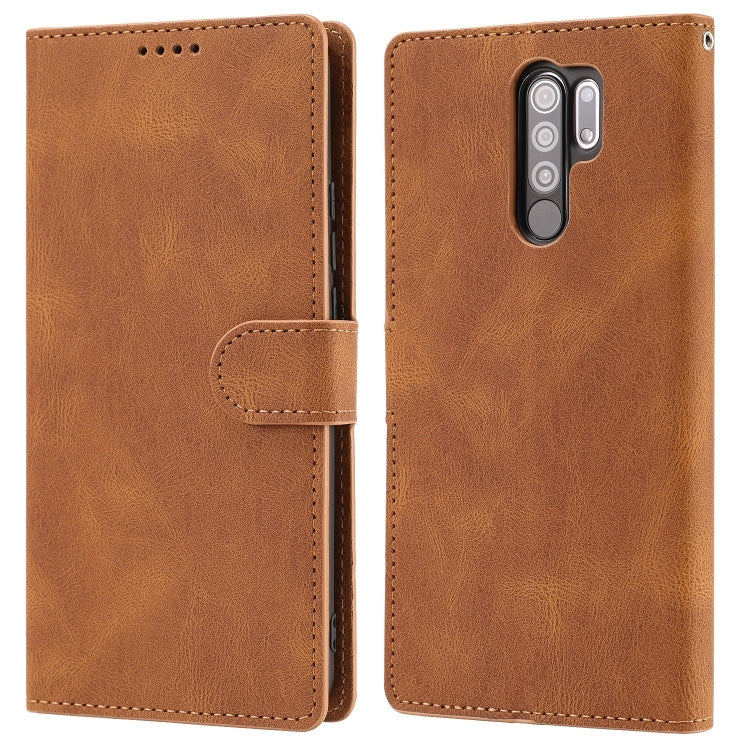 For Xiaomi Redmi 9 Fantasy Classic Skin-feel Calfskin Texture Magnetic Buckle Horizontal Flip PU Leather Case with Holder & Card Slot & Wallet
