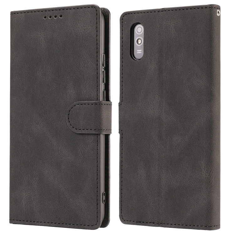For Xiaomi Redmi 9A Fantasy Classic Skin-feel Calfskin Texture Magnetic Buckle Horizontal Flip PU Leather Case with Holder & Card Slot & Wallet