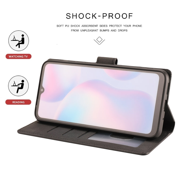 For Xiaomi Redmi 9A Fantasy Classic Skin-feel Calfskin Texture Magnetic Buckle Horizontal Flip PU Leather Case with Holder & Card Slot & Wallet