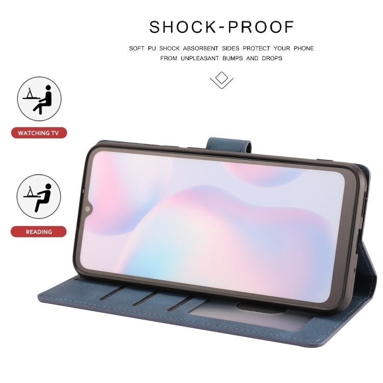 For Xiaomi Redmi 9A Fantasy Classic Skin-feel Calfskin Texture Magnetic Buckle Horizontal Flip PU Leather Case with Holder & Card Slot & Wallet