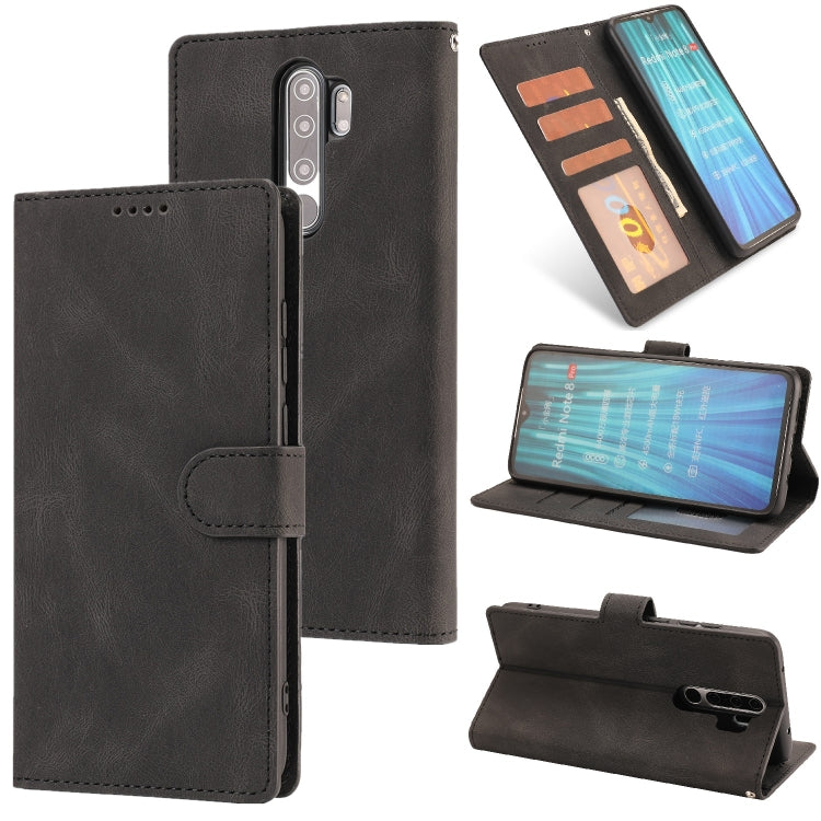 For Xiaomi Redmi Note 8 Pro Fantasy Classic Skin-feel Calfskin Texture Magnetic Buckle Horizontal Flip PU Leather Case with Holder & Card Slot & Wallet