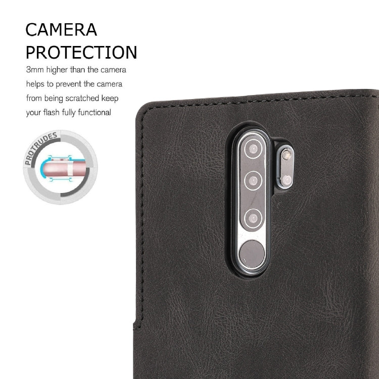 For Xiaomi Redmi Note 8 Pro Fantasy Classic Skin-feel Calfskin Texture Magnetic Buckle Horizontal Flip PU Leather Case with Holder & Card Slot & Wallet