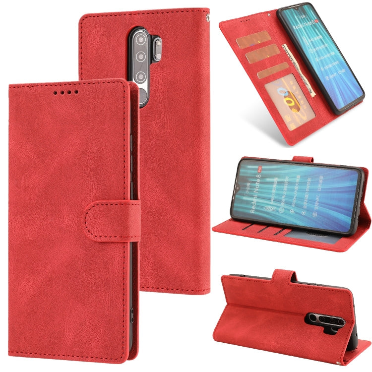 For Xiaomi Redmi Note 8 Pro Fantasy Classic Skin-feel Calfskin Texture Magnetic Buckle Horizontal Flip PU Leather Case with Holder & Card Slot & Wallet