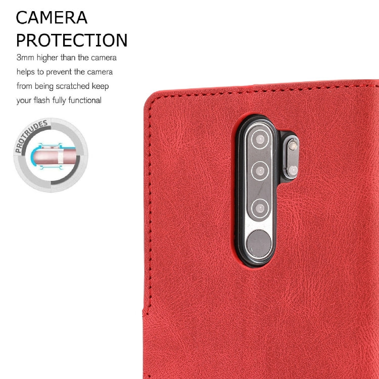 For Xiaomi Redmi Note 8 Pro Fantasy Classic Skin-feel Calfskin Texture Magnetic Buckle Horizontal Flip PU Leather Case with Holder & Card Slot & Wallet