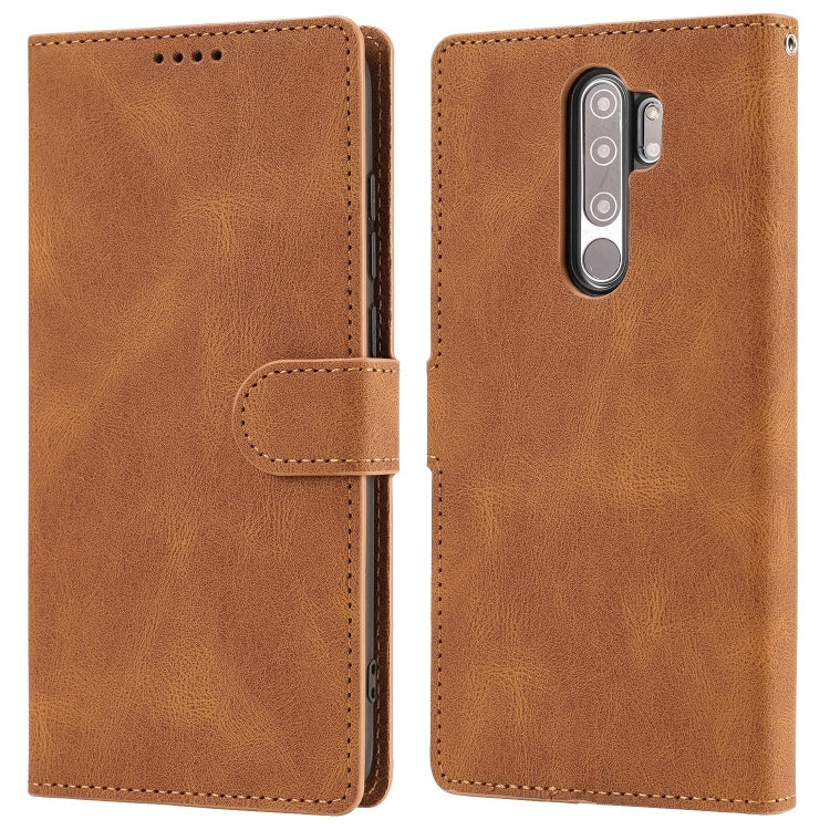 For Xiaomi Redmi Note 8 Pro Fantasy Classic Skin-feel Calfskin Texture Magnetic Buckle Horizontal Flip PU Leather Case with Holder & Card Slot & Wallet