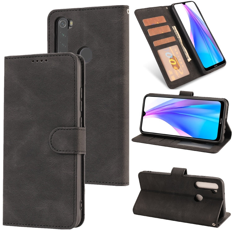 For Xiaomi Redmi Note 8T Fantasy Classic Skin-feel Calfskin Texture Magnetic Buckle Horizontal Flip PU Leather Case with Holder & Card Slot & Wallet
