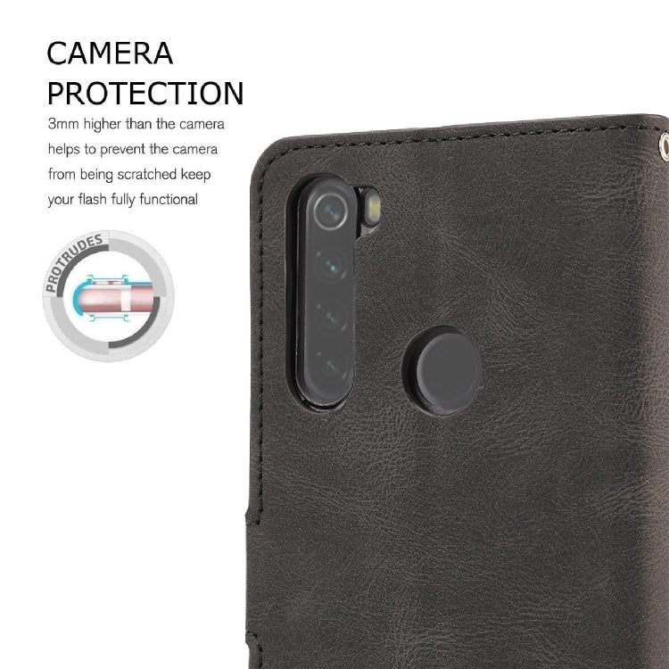 For Xiaomi Redmi Note 8T Fantasy Classic Skin-feel Calfskin Texture Magnetic Buckle Horizontal Flip PU Leather Case with Holder & Card Slot & Wallet