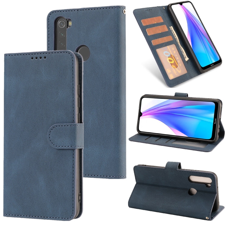 For Xiaomi Redmi Note 8T Fantasy Classic Skin-feel Calfskin Texture Magnetic Buckle Horizontal Flip PU Leather Case with Holder & Card Slot & Wallet