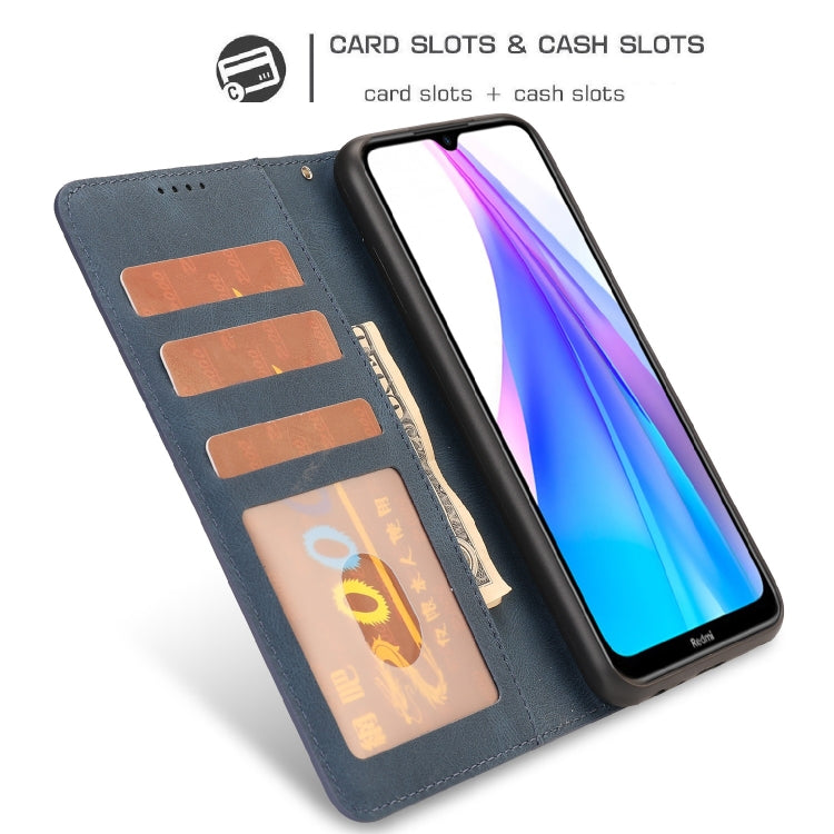 For Xiaomi Redmi Note 8T Fantasy Classic Skin-feel Calfskin Texture Magnetic Buckle Horizontal Flip PU Leather Case with Holder & Card Slot & Wallet