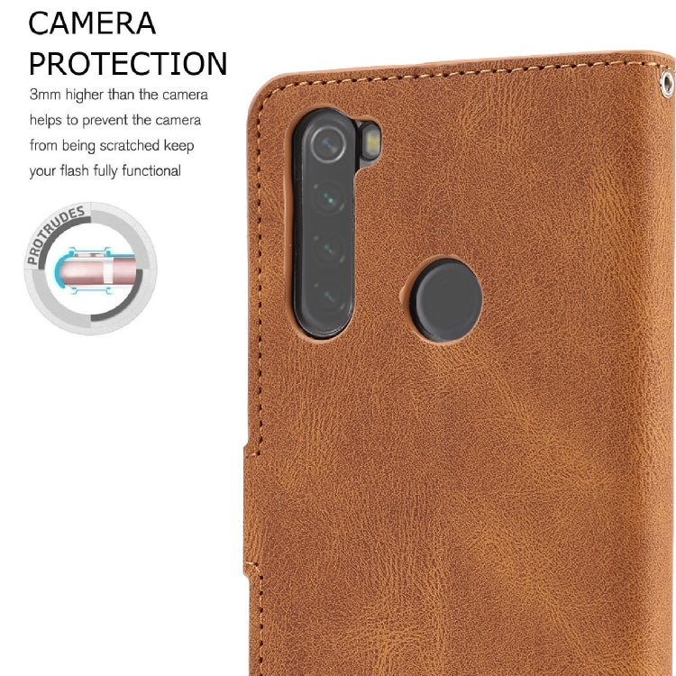For Xiaomi Redmi Note 8T Fantasy Classic Skin-feel Calfskin Texture Magnetic Buckle Horizontal Flip PU Leather Case with Holder & Card Slot & Wallet