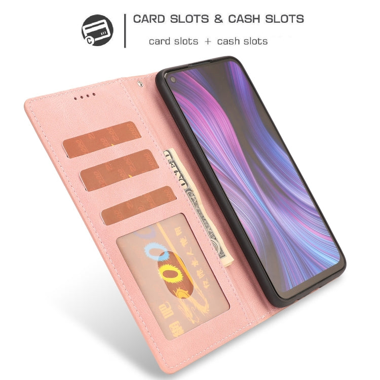For Xiaomi Redmi Note 9 Fantasy Classic Skin-feel Calfskin Texture Magnetic Buckle Horizontal Flip PU Leather Case with Holder & Card Slot & Wallet