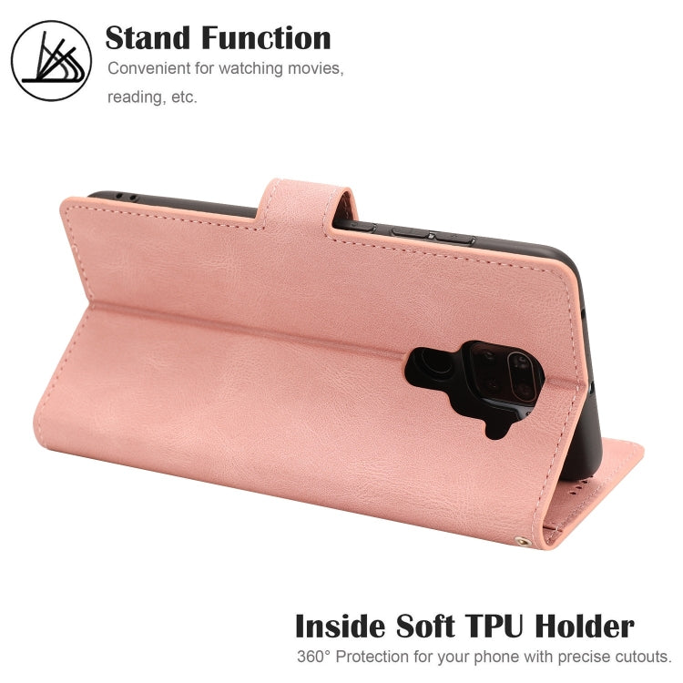 For Xiaomi Redmi Note 9 Fantasy Classic Skin-feel Calfskin Texture Magnetic Buckle Horizontal Flip PU Leather Case with Holder & Card Slot & Wallet