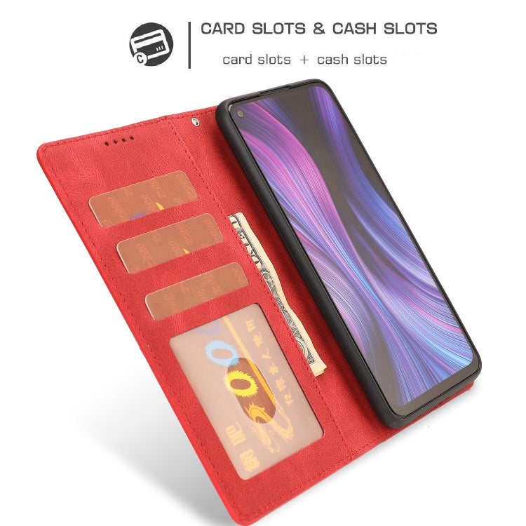 For Xiaomi Redmi Note 9 Fantasy Classic Skin-feel Calfskin Texture Magnetic Buckle Horizontal Flip PU Leather Case with Holder & Card Slot & Wallet